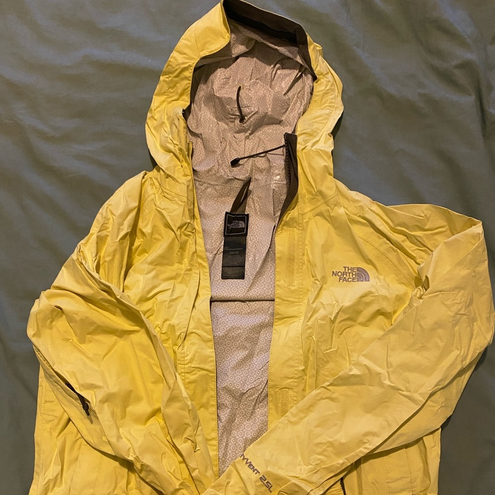 Women’s Yellow North Face Windbreaker 💛
